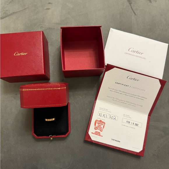 Cartier 18k gold love wedding band - Picture 4 of 5